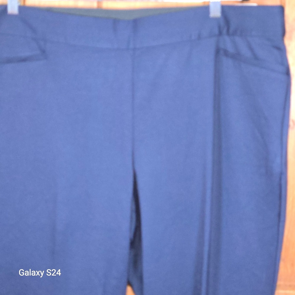 SONOMA GOODS FOR LIFE Ponte Mid Rise Trouser Pants Navy Blue Size 22